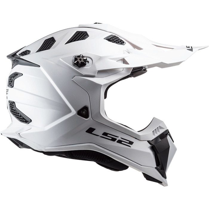 Мотошолом LS2 MX700 Subverter Evo Single Mono Gloss White
