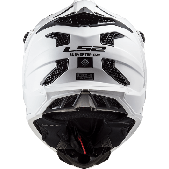 Мотошолом LS2 MX700 Subverter Evo Single Mono Gloss White
