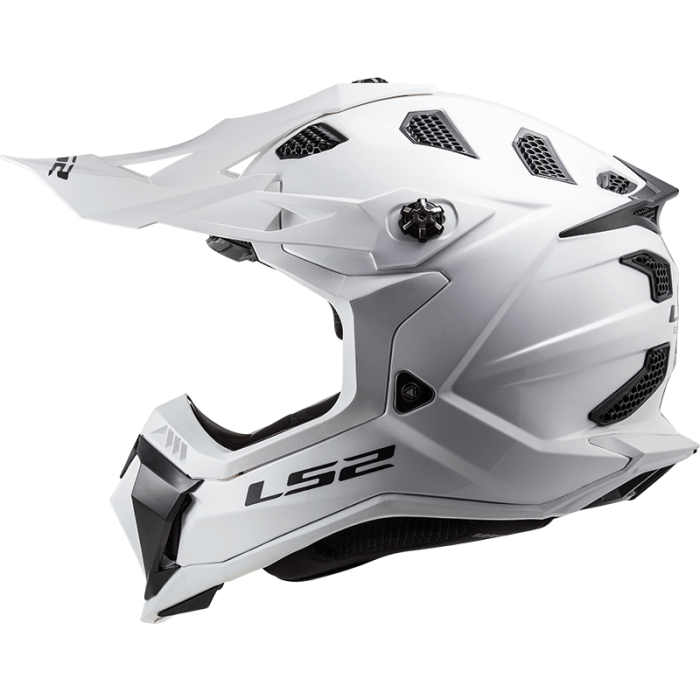 Мотошолом LS2 MX700 Subverter Evo Single Mono Gloss White