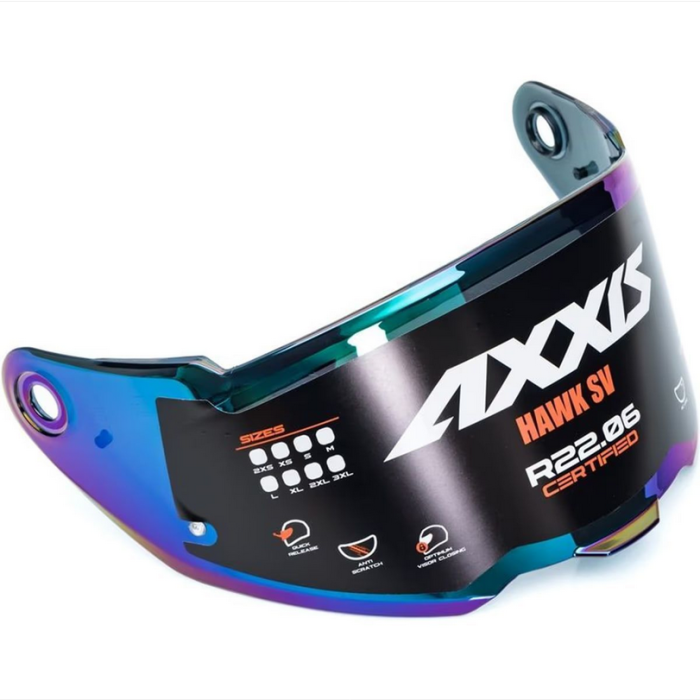Візор AXXIS Hawk MT V-31 Irridium Blue
