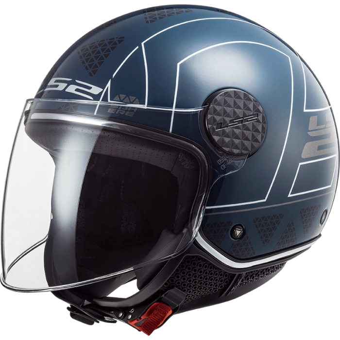 Мотошолом LS2 OF558 Sphere Lux Linus Gloss Cobalt