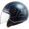 Мотошолом LS2 OF558 Sphere Lux Linus Gloss Cobalt