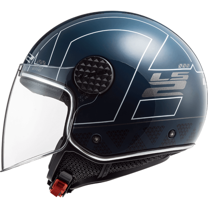 Мотошолом LS2 OF558 Sphere Lux Linus Gloss Cobalt