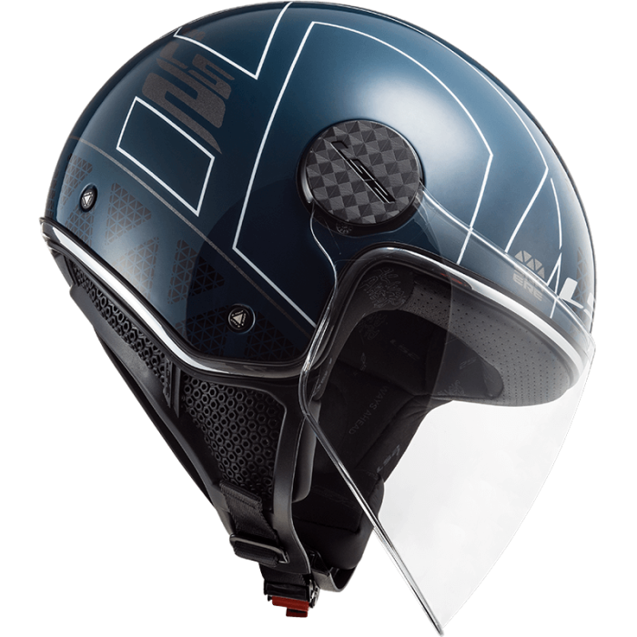 Мотошолом LS2 OF558 Sphere Lux Linus Gloss Cobalt