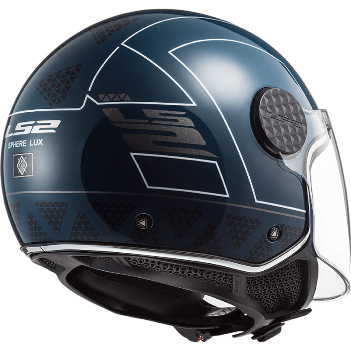 Мотошолом LS2 OF558 Sphere Lux Linus Gloss Cobalt