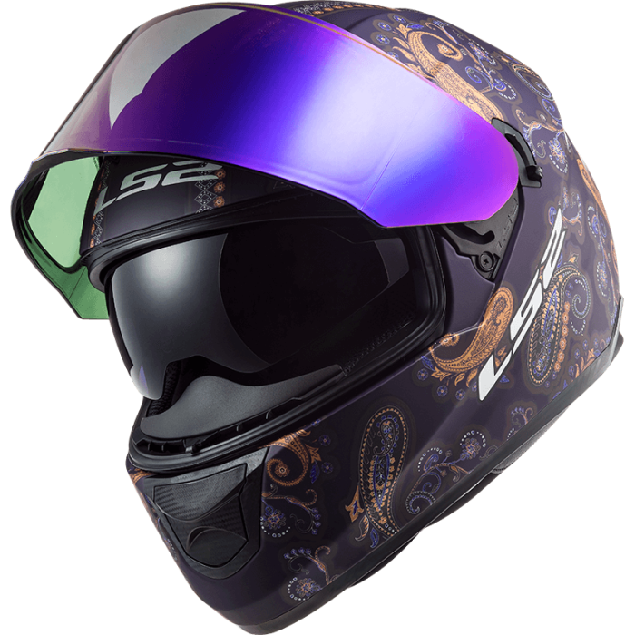 Мотошолом LS2 FF320 Stream Evo Pasly Matt Violet
