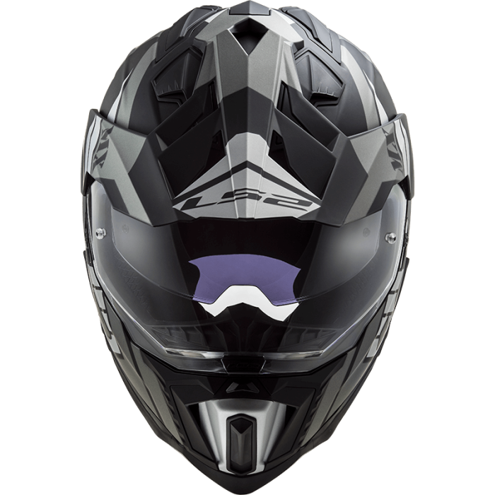 Мотошолом LS2 MX701 Explorer Atlantis Matt Titanium