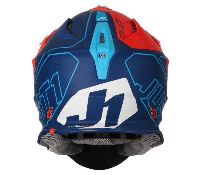 Мотошолом Just1 J18 Vertigo Blue White Fluo Orange