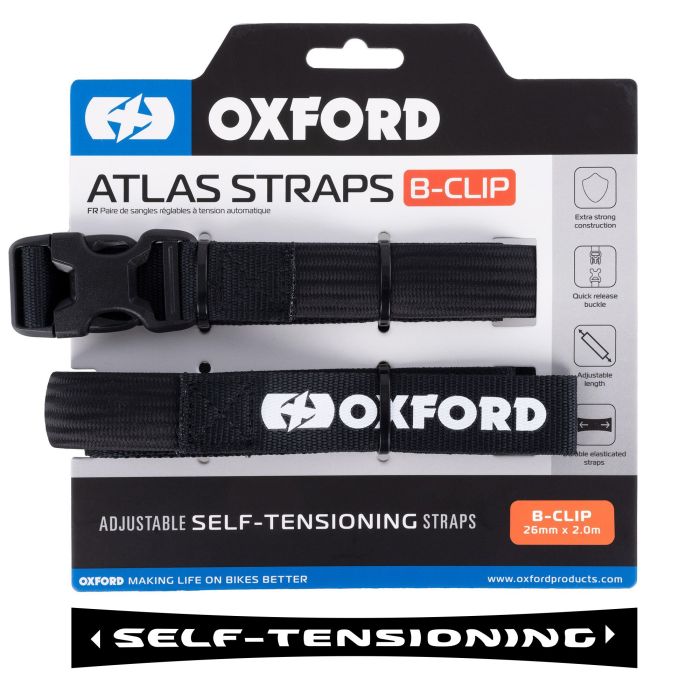 Ремені Oxford Atlas B-Clip 26mm x 2.0M Black (Pair)