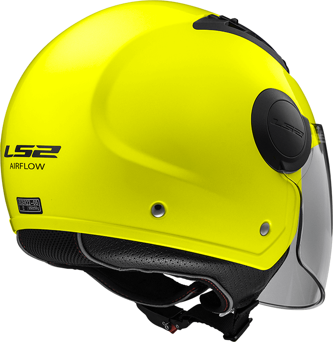 Мотошолом LS2 OF562 Airflow Matt Hi-Vis Yellow Long