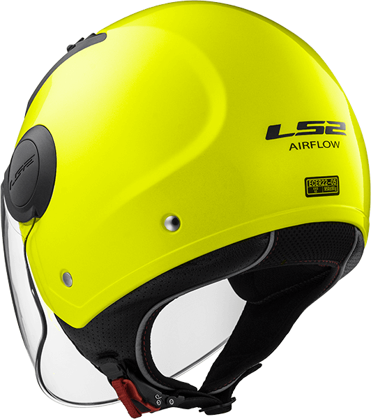 Мотошолом LS2 OF562 Airflow Matt Hi-Vis Yellow Long