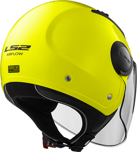 Мотошолом LS2 OF562 Airflow Matt Hi-Vis Yellow Long