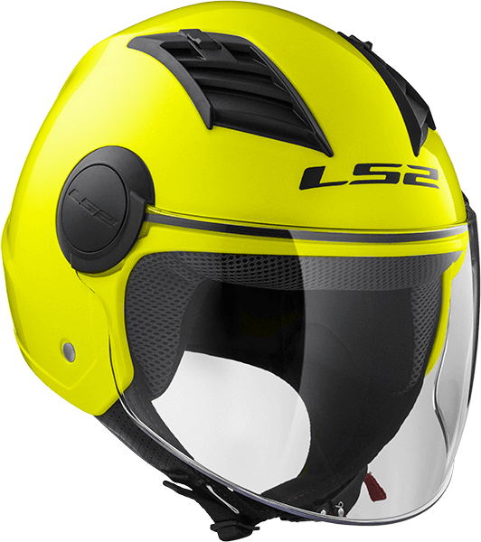 Мотошолом LS2 OF562 Airflow Matt Hi-Vis Yellow Long