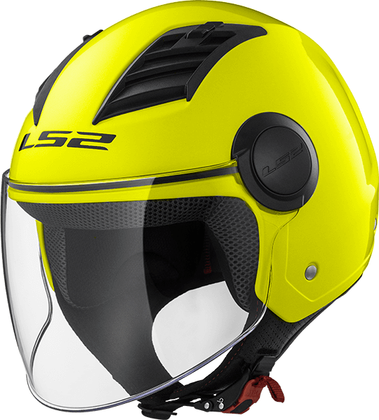 Мотошолом LS2 OF562 Airflow Matt Hi-Vis Yellow Long