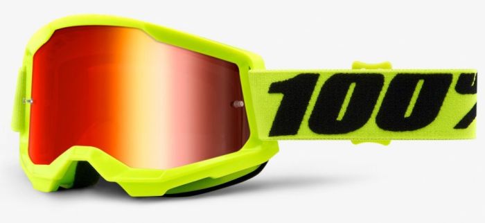 Дитячі окуляри 100% STRATA 2 Youth Goggle Yellow - Mirror Red Lens