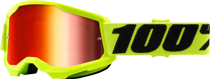 Дитячі окуляри 100% STRATA 2 Youth Goggle Yellow - Mirror Red Lens
