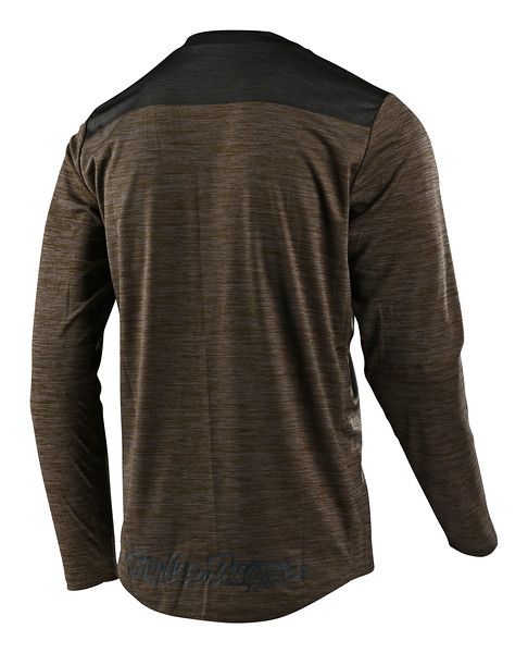 Джерсі TLD Flowline L/S Jersey [Shield Heather Walnut/Charcoal]
