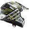 Мотошолом LS2 MX437 Fast Evo Verve Black White