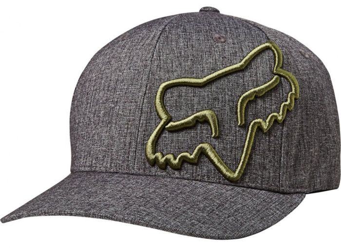 Кепка Fox Clouded Flexfit Hat Heather Black