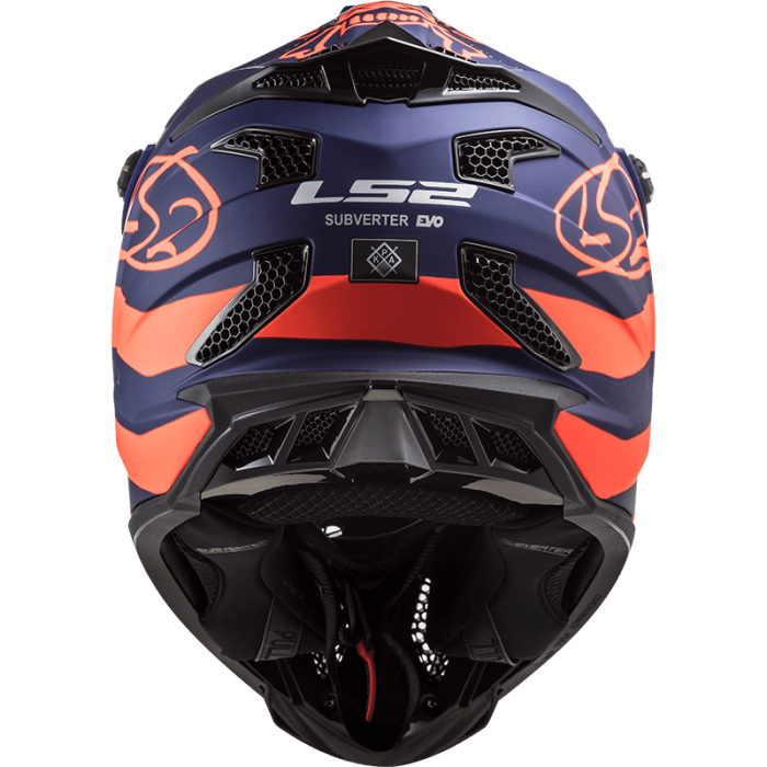 Мотошолом LS2 MX700 Subverter Evo Cargo Matt Blue Fluo Orange