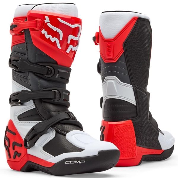 Мотоботи Fox Comp Youth Boot Fluo Red