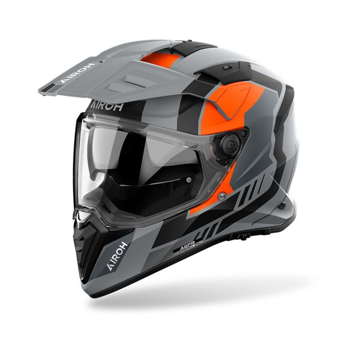 Шолом AIROH BANDIT HORN orange matt