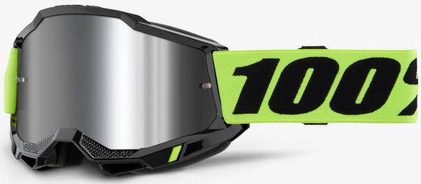 Окуляри 100% Accuri 2 Goggle Neon Yellow - Mirror Silver Lens