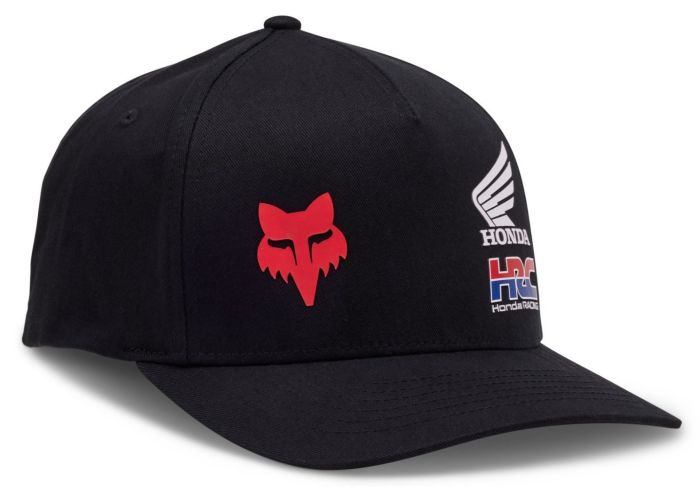 Кепка Fox X Honda Flexfit Hat Black