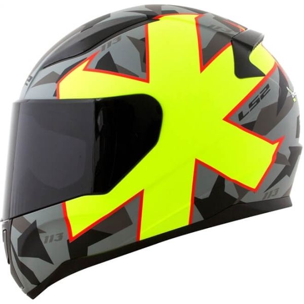 Мотошолом LS2 FF353 Rapid Paschoalin Matte Grey/ Hi-Vis Yellow