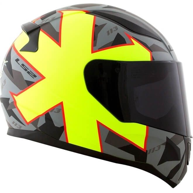 Мотошолом LS2 FF353 Rapid Paschoalin Matte Grey/ Hi-Vis Yellow
