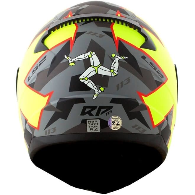 Мотошолом LS2 FF353 Rapid Paschoalin Matte Grey/ Hi-Vis Yellow