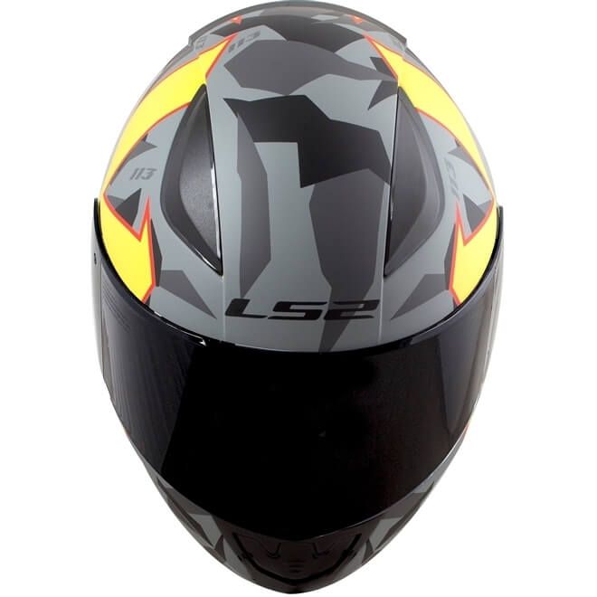 Мотошолом LS2 FF353 Rapid Paschoalin Matte Grey/ Hi-Vis Yellow