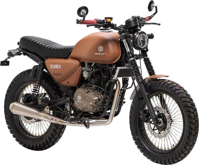 Мотоцикл GEON Scrambler 200 Light Brown