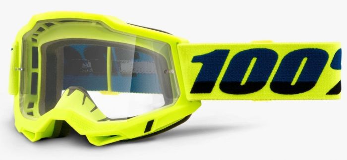 Окуляри 100% ACCURI 2 OTG Goggle Fluo Yellow - Clear Lens