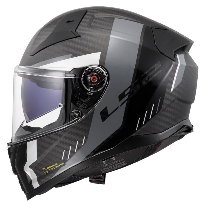 Мотошолом LS2 FF811 Vector 2 C Grid Matt Black Grey