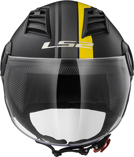 Мотошолом LS2 OF562 Airflow Metropolis Matt Black Yellow