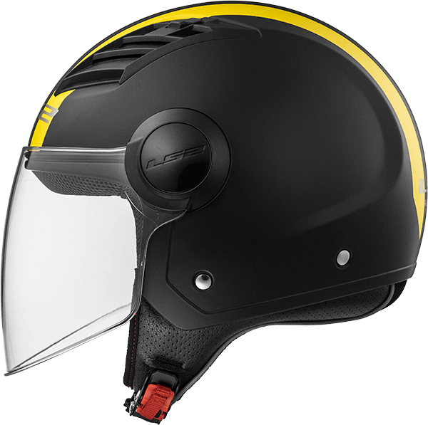 Мотошолом LS2 OF562 Airflow Metropolis Matt Black Yellow