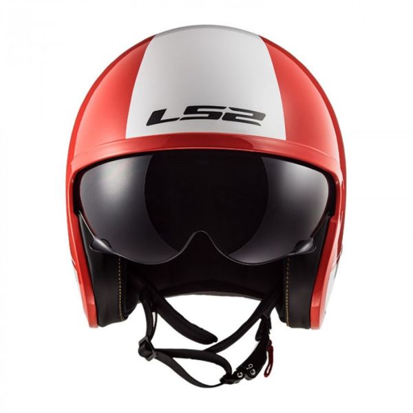 Мотошолом LS2 OF599 Spitfire Rim Red White