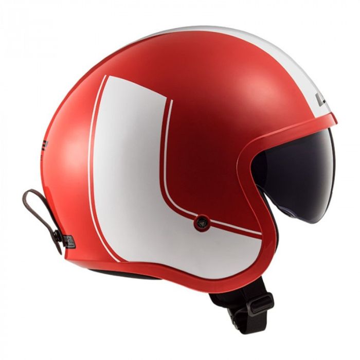 Мотошолом LS2 OF599 Spitfire Rim Red White
