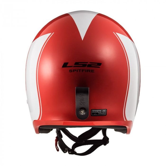 Мотошолом LS2 OF599 Spitfire Rim Red White