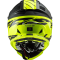 Мотошолом LS2 MX437 Fast Evo Roar Matt Black Hi-Vis Yellow