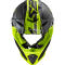 Мотошолом LS2 MX437 Fast Evo Roar Matt Black Hi-Vis Yellow