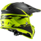 Мотошолом LS2 MX437 Fast Evo Roar Matt Black Hi-Vis Yellow