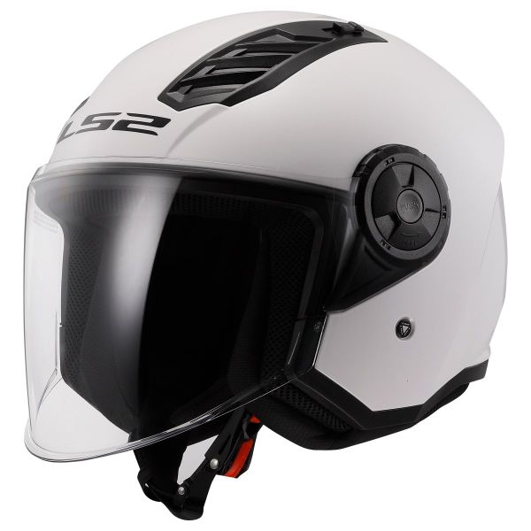 Мотошолом LS2 OF616 Airflow 2 Solid Gloss White