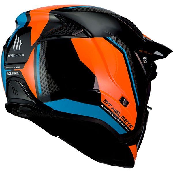 Мотошолом MT Streetfighter SV - Twin Blue / Fluo Orange