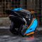 Мотошолом MT Streetfighter SV - Twin Blue / Fluo Orange