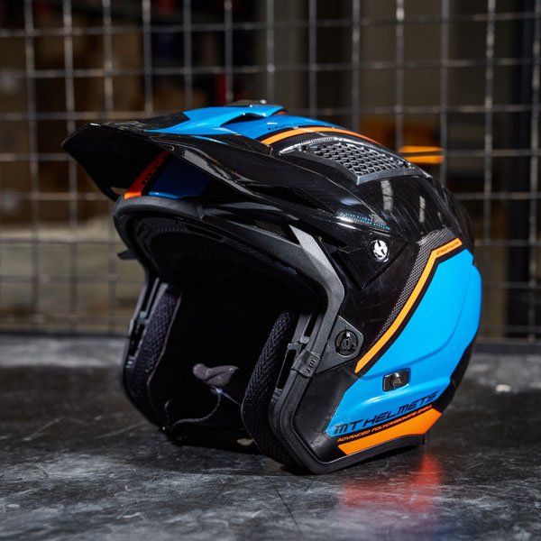 Мотошолом MT Streetfighter SV - Twin Blue / Fluo Orange