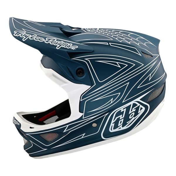 Вело шолом TLD D3 FIBERLITE HELMET SpiderStripe [Blue]