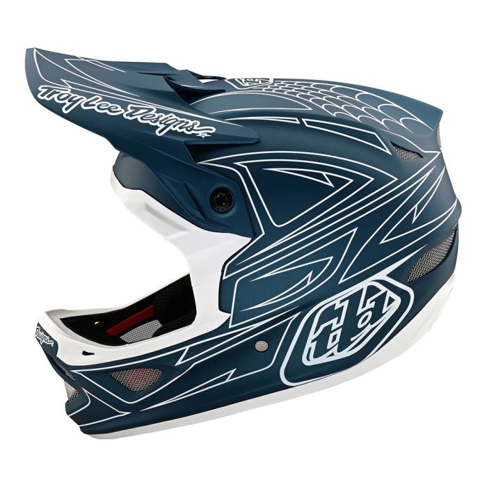 Вело шолом TLD D3 FIBERLITE HELMET SpiderStripe [Blue]