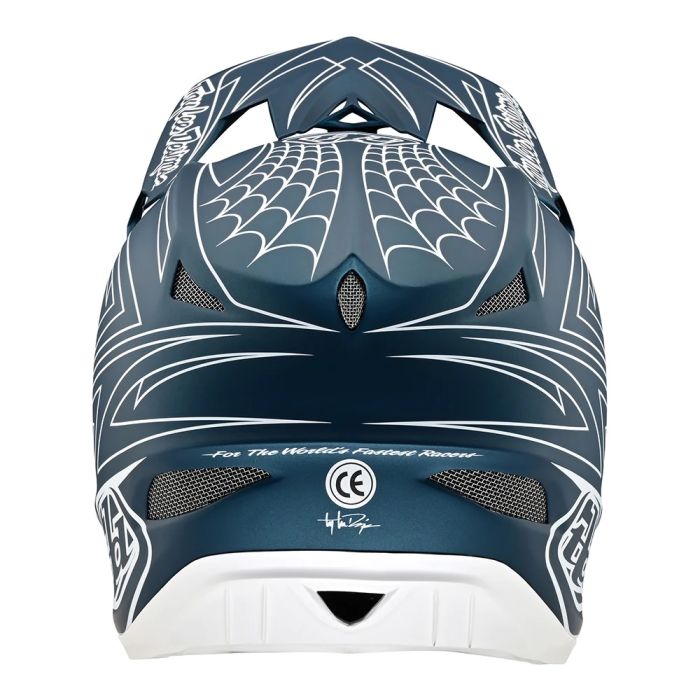 Вело шолом TLD D3 FIBERLITE HELMET SpiderStripe [Blue]